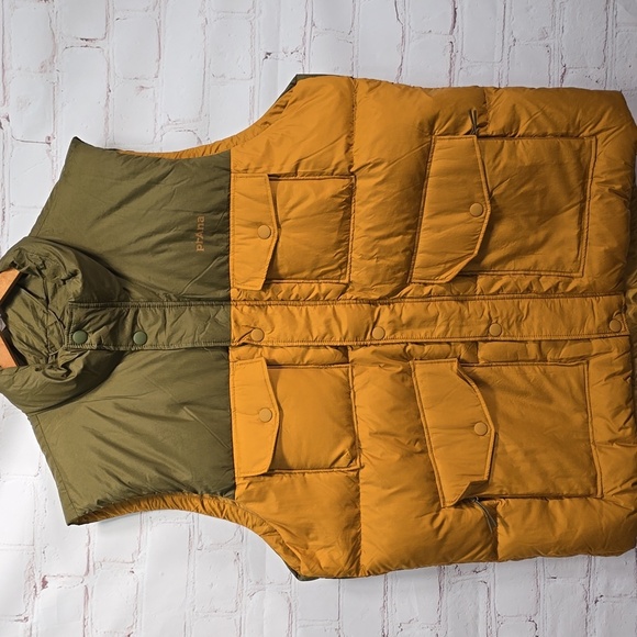Prana Duck Down Timber Trail Vest Peat Colorblock Mens Size XL NWT - Picture 4 of 15